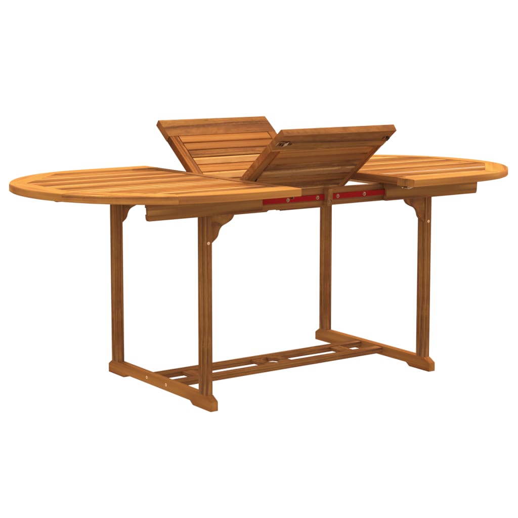 Set Pranzo da Giardino 5pz Legno Massello di Acacia e Textilene - homemem39