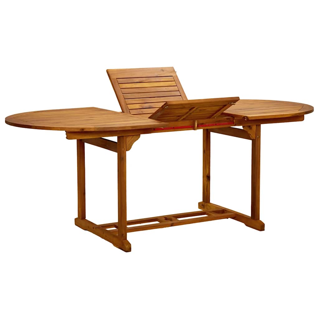 Set Pranzo da Giardino 5pz Legno Massello di Acacia e Textilene | homemem39