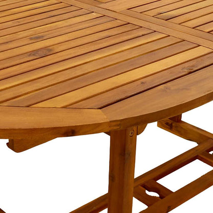 Set Pranzo da Giardino 5pz Legno Massello di Acacia e Textilene | homemem39