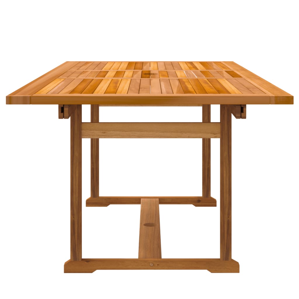Set Pranzo da Giardino 5pz Legno Massello di Acacia e Textilene - homemem39