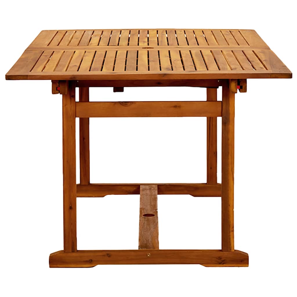 Set Pranzo da Giardino 5pz Legno Massello di Acacia e Textilene | homemem39
