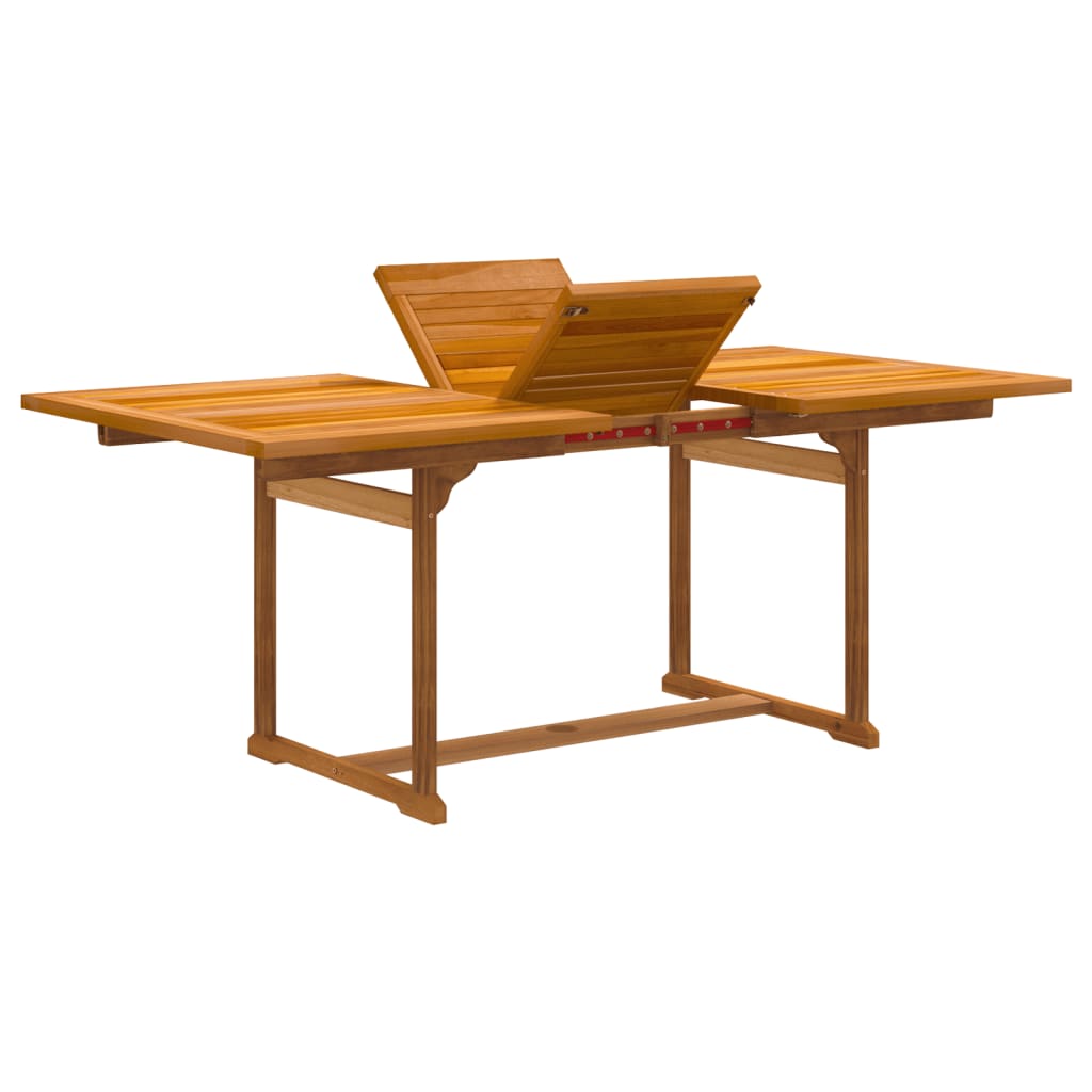 Set Pranzo da Giardino 5pz Legno Massello di Acacia e Textilene - homemem39