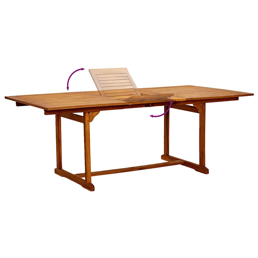 Set Pranzo da Giardino 5pz Legno Massello di Acacia e Textilene | homemem39