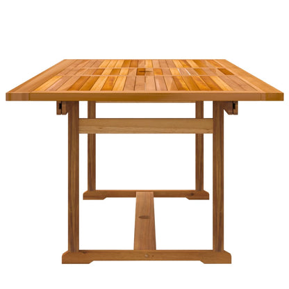 Set Pranzo da Giardino 7pz Legno Massello di Acacia e Textilene - homemem39