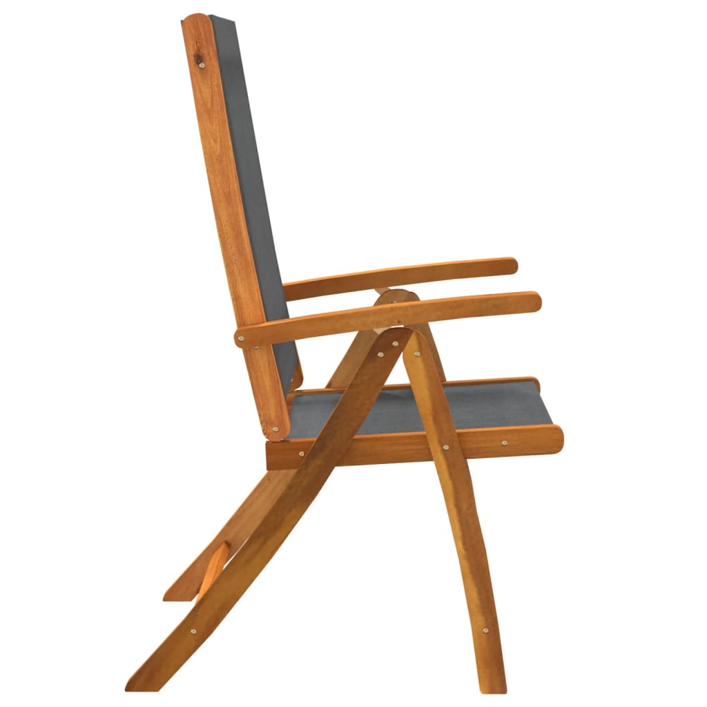 Set Pranzo da Giardino 7pz Legno Massello di Acacia e Textilene | homemem39