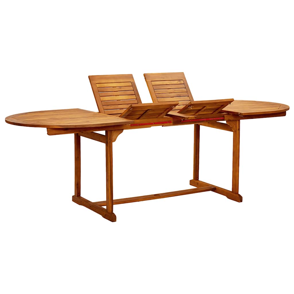 Set Pranzo da Giardino 9pz Legno Massello di Acacia e Textilene | homemem39