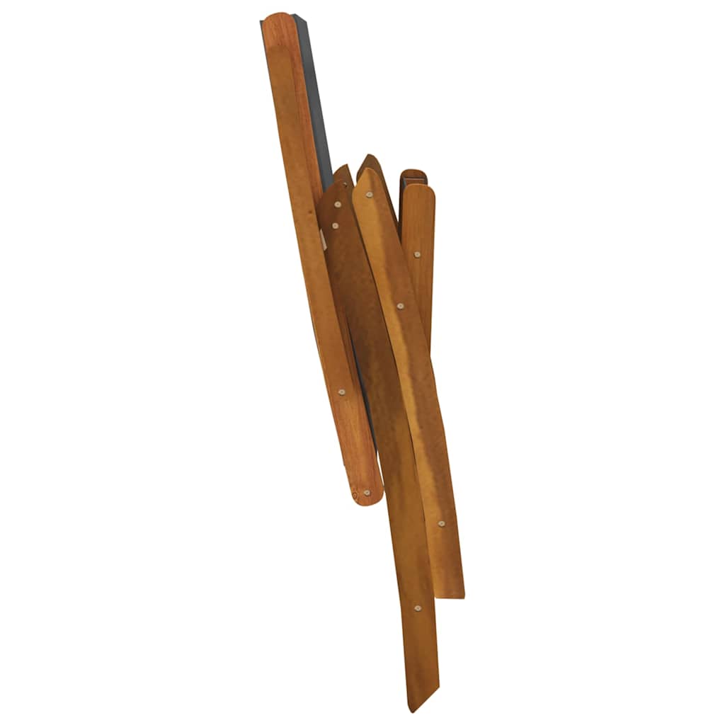 Set Pranzo da Giardino 9pz Legno Massello di Acacia e Textilene | homemem39