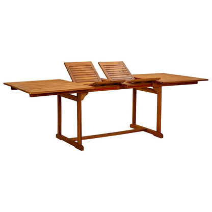 Set Pranzo da Giardino 7pz Legno Massello di Acacia e Textilene | homemem39