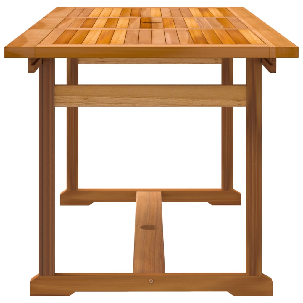 Set Pranzo da Giardino 5pz Legno Massello di Acacia e Textilene - homemem39