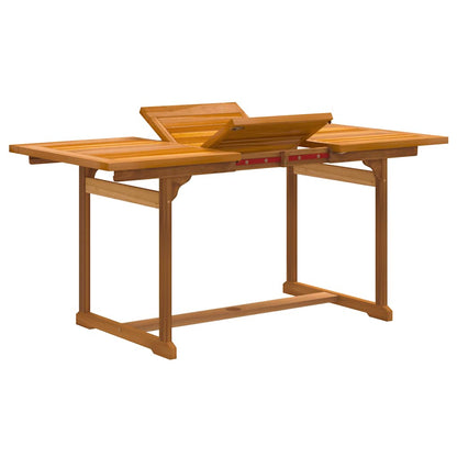 Set Pranzo da Giardino 5pz Legno Massello di Acacia e Textilene | homemem39