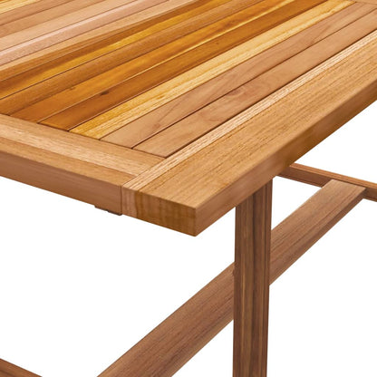 Set Pranzo da Giardino 5pz Legno Massello di Acacia e Textilene - homemem39