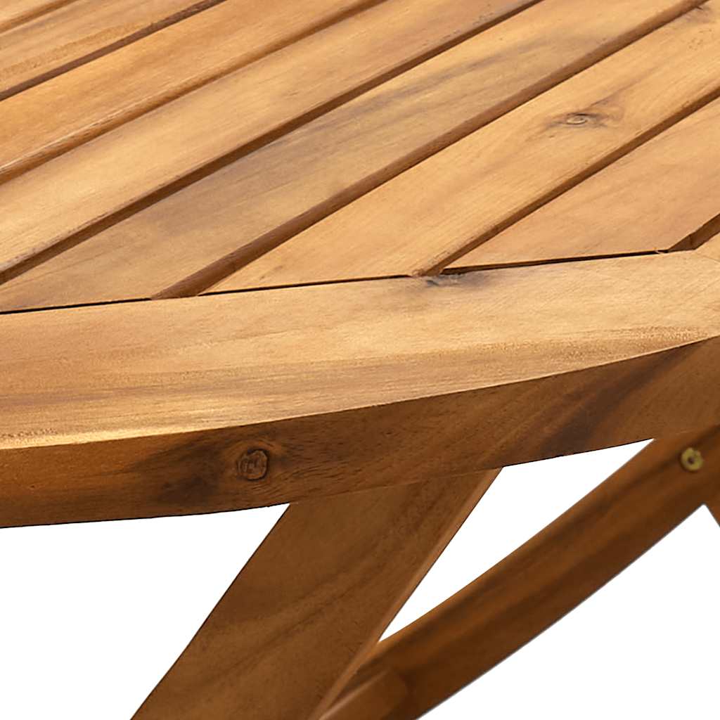 Set Pranzo da Giardino 5pz Legno Massello di Acacia e Textilene | homemem39