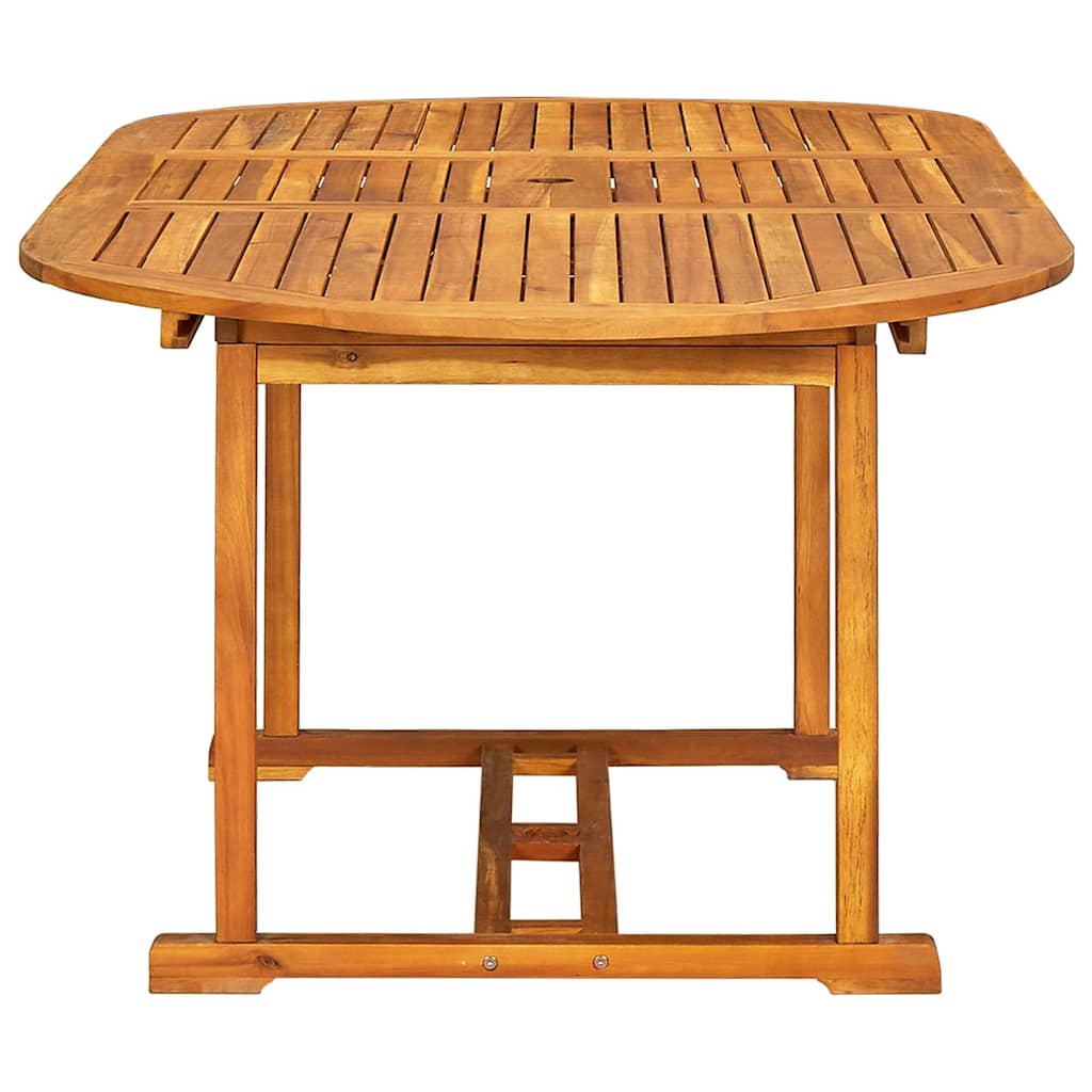 Set Pranzo da Giardino 7pz Legno Massello di Acacia e Textilene | homemem39
