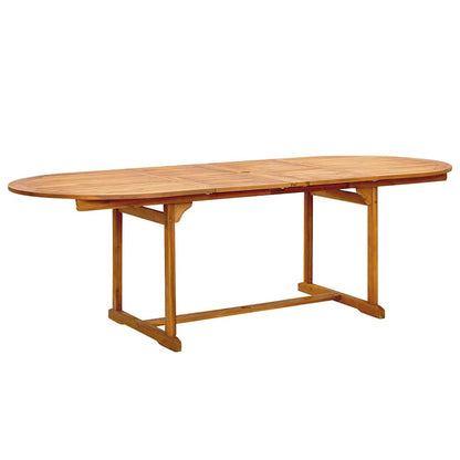 Set Pranzo da Giardino 9pz Legno Massello di Acacia e Textilene | homemem39