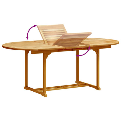 Set Pranzo da Giardino 7pz Legno Massello di Acacia e Textilene | homemem39