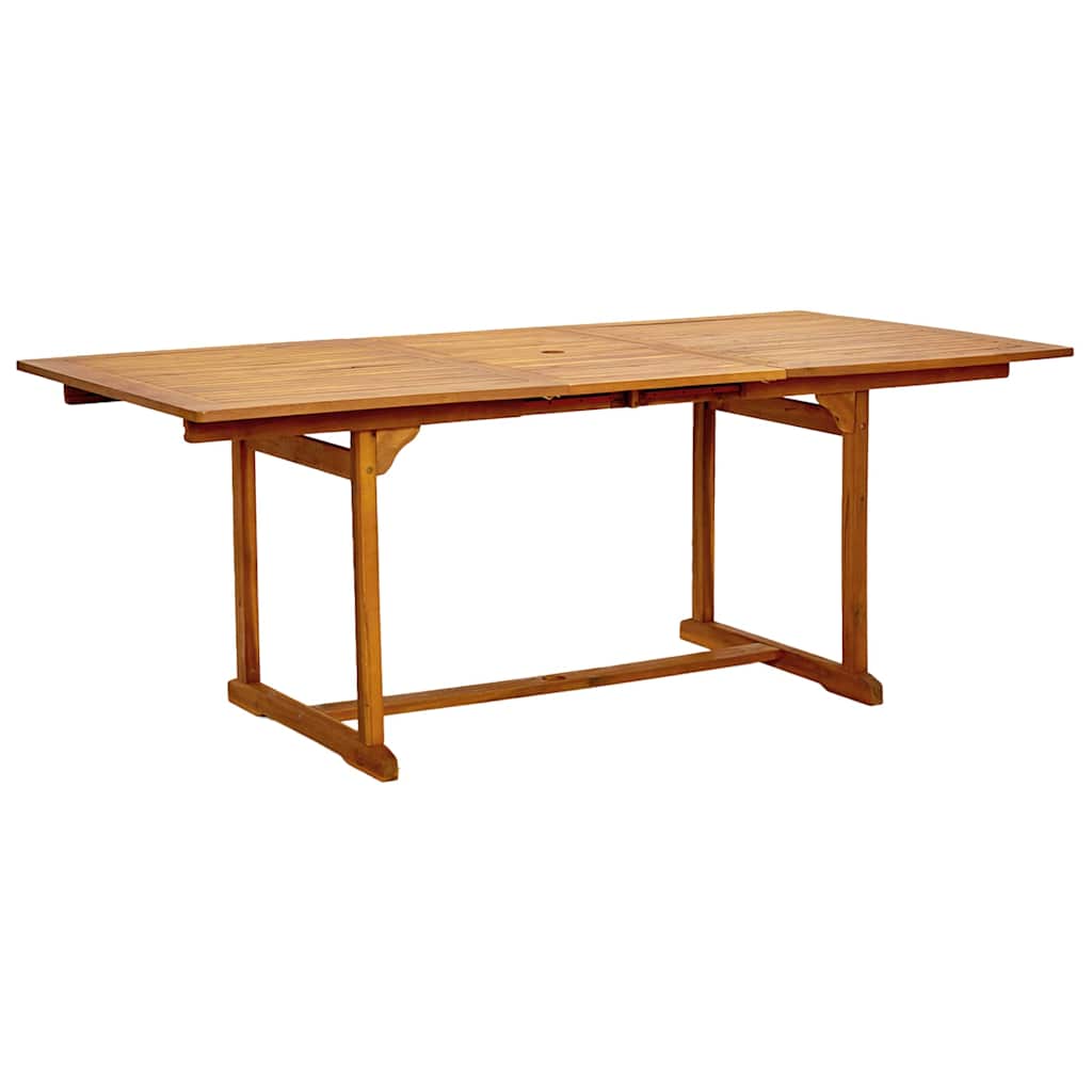 Set Pranzo da Giardino 7pz Legno Massello di Acacia e Textilene | homemem39