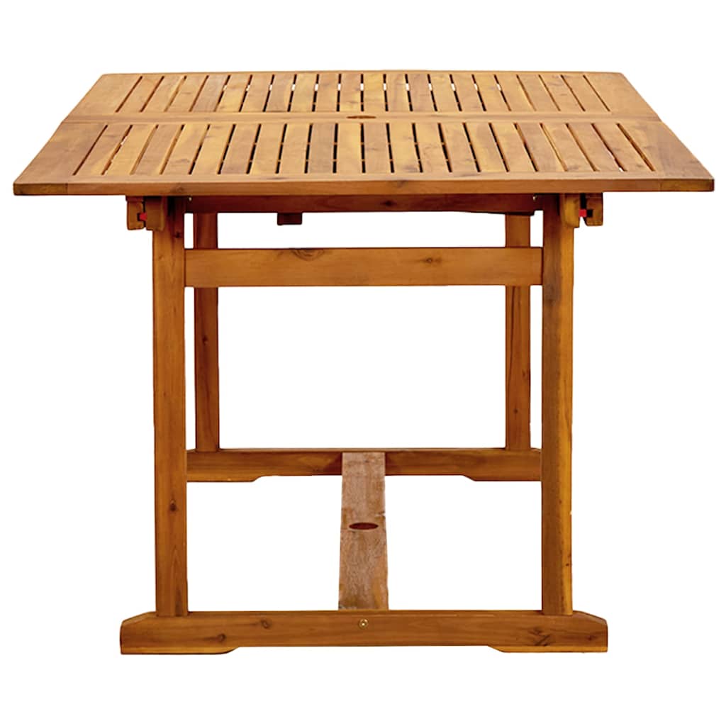 Set Pranzo da Giardino 7pz Legno Massello di Acacia e Textilene | homemem39