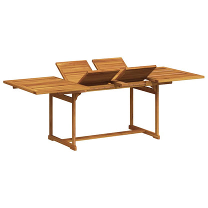 Set Pranzo da Giardino 7pz Legno Massello di Acacia e Textilene