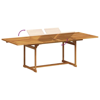 Set Pranzo da Giardino 7pz Legno Massello di Acacia e Textilene | homemem39