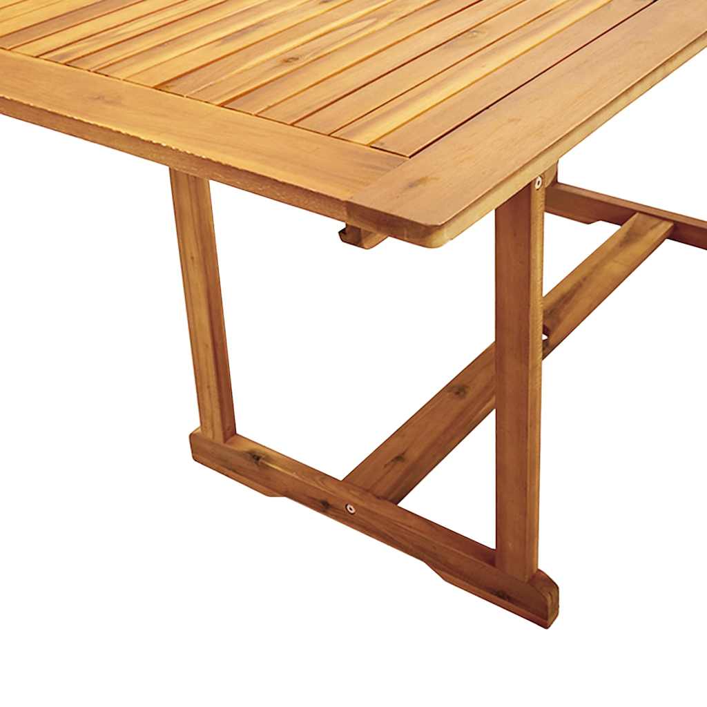 Set Pranzo da Giardino 9pz Legno Massello di Acacia e Textilene | homemem39