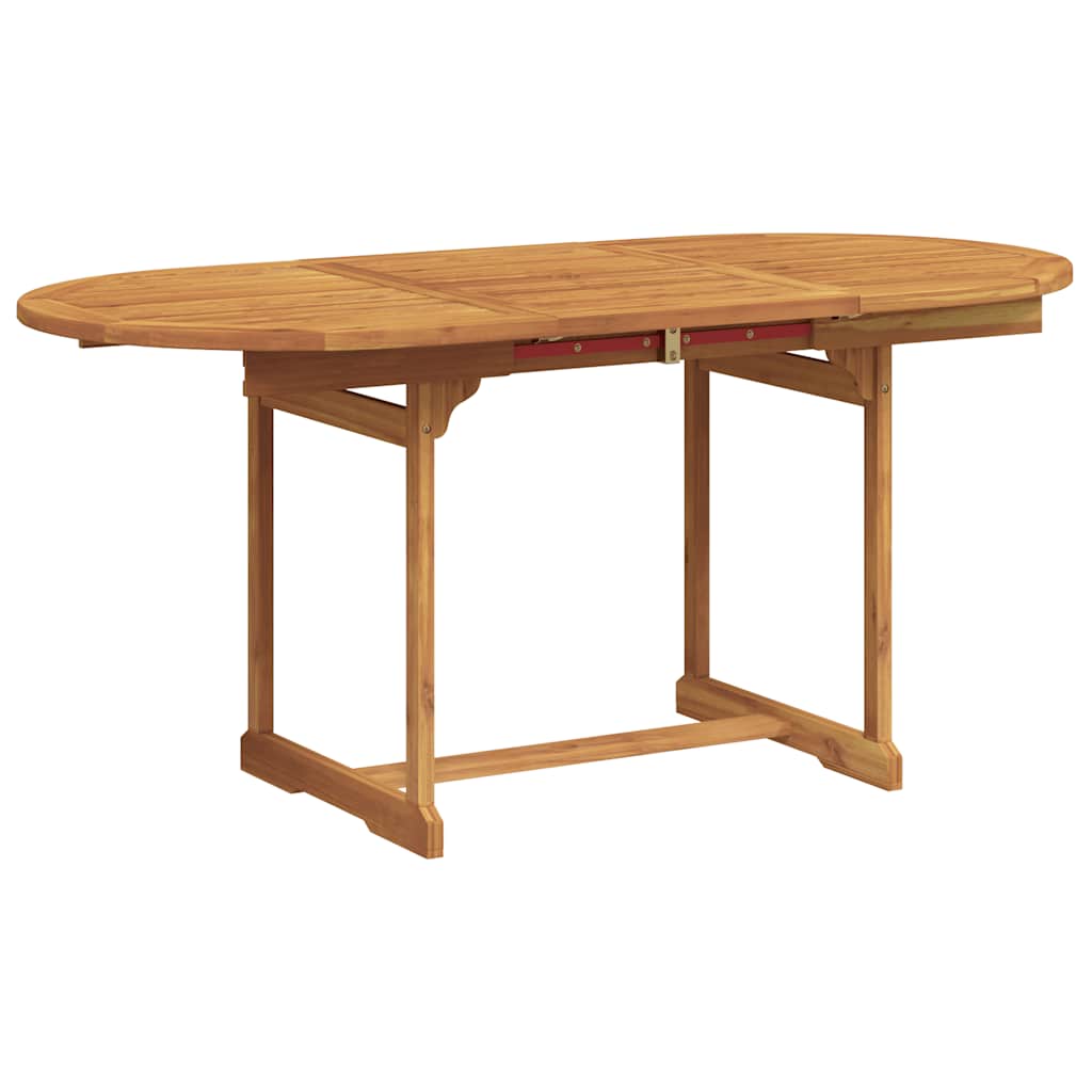 Set Pranzo da Giardino 5pz Legno Massello di Acacia e Textilene | homemem39