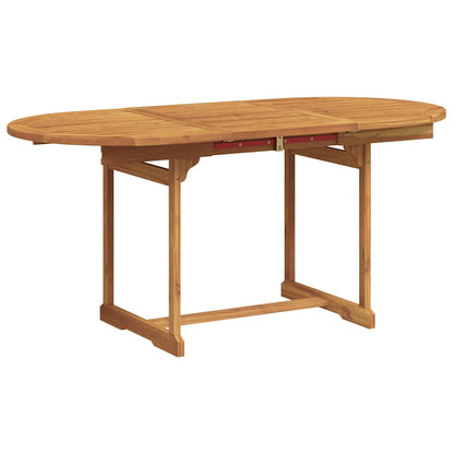 Set Pranzo da Giardino 5pz Legno Massello di Acacia e Textilene | homemem39