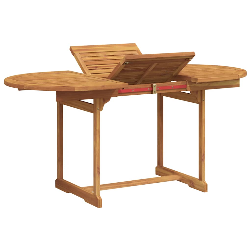 Set Pranzo da Giardino 5pz Legno Massello di Acacia e Textilene | homemem39