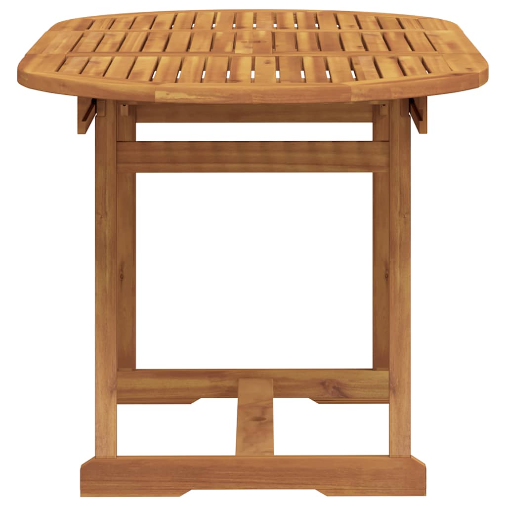 Set Pranzo da Giardino 5pz Legno Massello di Acacia e Textilene | homemem39