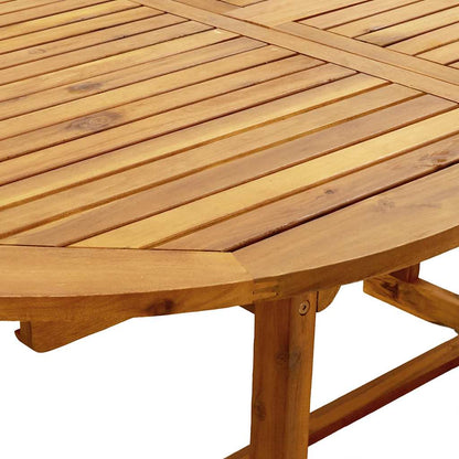 Set Pranzo da Giardino 5pz Legno Massello di Acacia e Textilene | homemem39