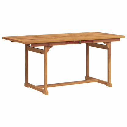 Set Pranzo da Giardino 5pz Legno Massello di Acacia e Textilene | homemem39