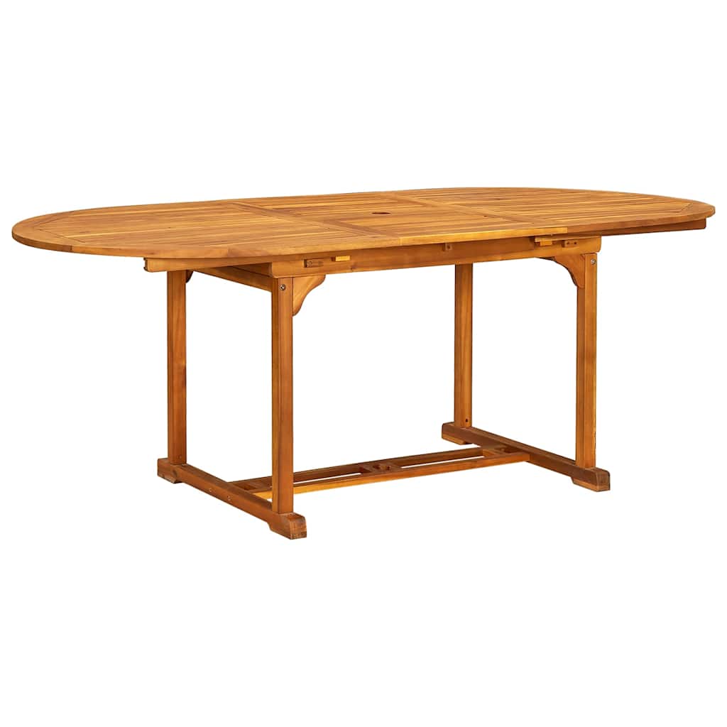 Set Pranzo da Giardino 5pz Legno Massello di Acacia e Textilene | homemem39