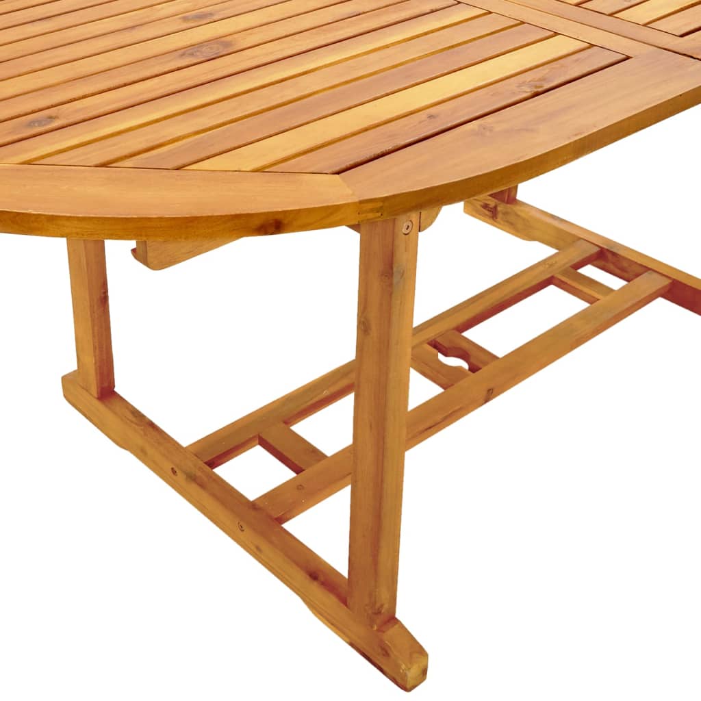 Set Pranzo da Giardino 5pz Legno Massello di Acacia e Textilene - homemem39