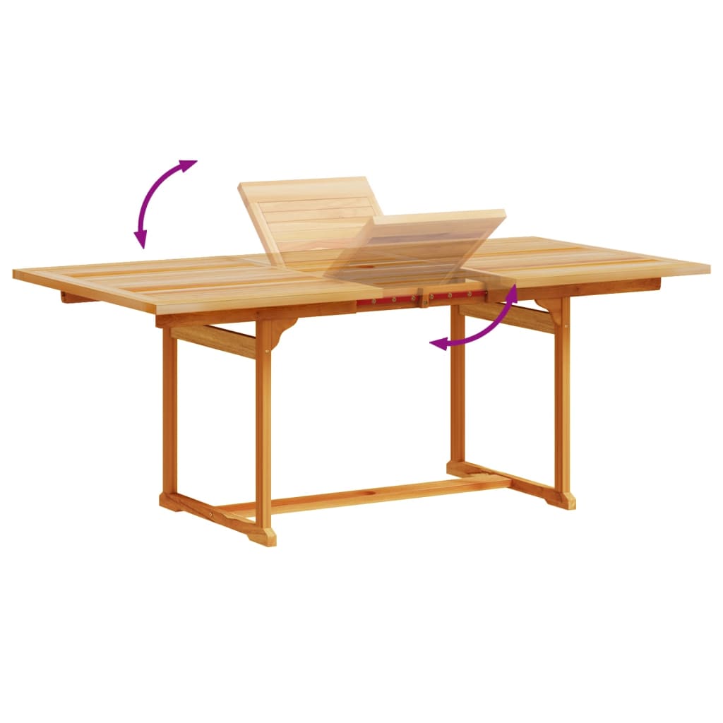 Set Pranzo da Giardino 5pz Legno Massello di Acacia e Textilene - homemem39