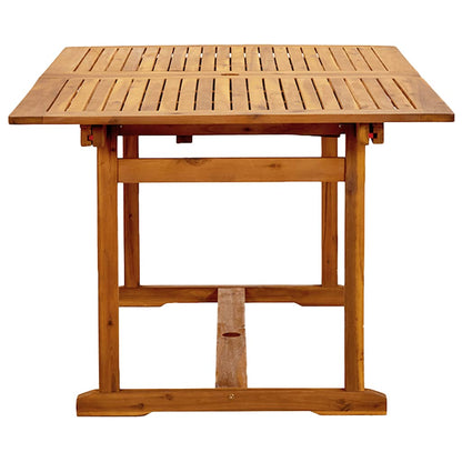 Set Pranzo da Giardino 5pz Legno Massello di Acacia e Textilene | homemem39