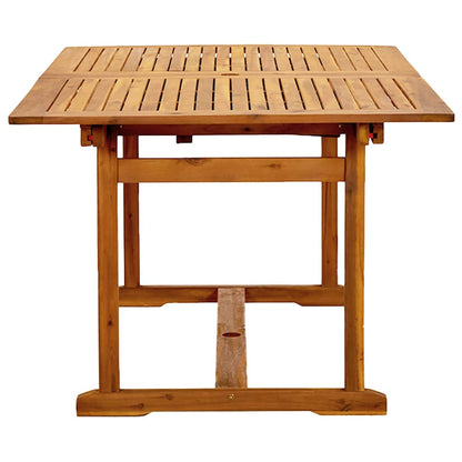 Set Pranzo da Giardino 7pz Legno Massello di Acacia e Textilene | homemem39