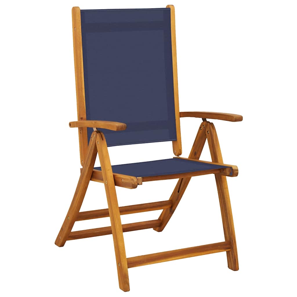 Set Pranzo da Giardino 5pz Legno Massello di Acacia e Textilene | homemem39