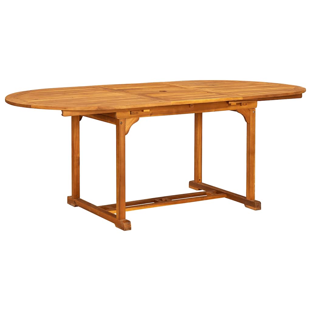 Set Pranzo da Giardino 5pz Legno Massello di Acacia e Textilene | homemem39
