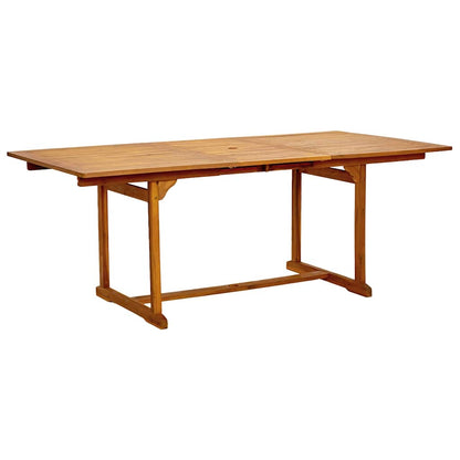 Set Pranzo da Giardino 5pz Legno Massello di Acacia e Textilene | homemem39
