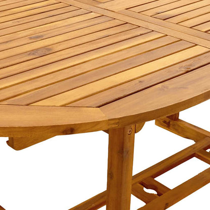 Set Pranzo da Giardino 7pz Legno Massello di Acacia e Textilene | homemem39