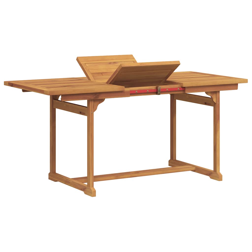 Set Pranzo da Giardino 5pz Legno Massello di Acacia e Textilene | homemem39