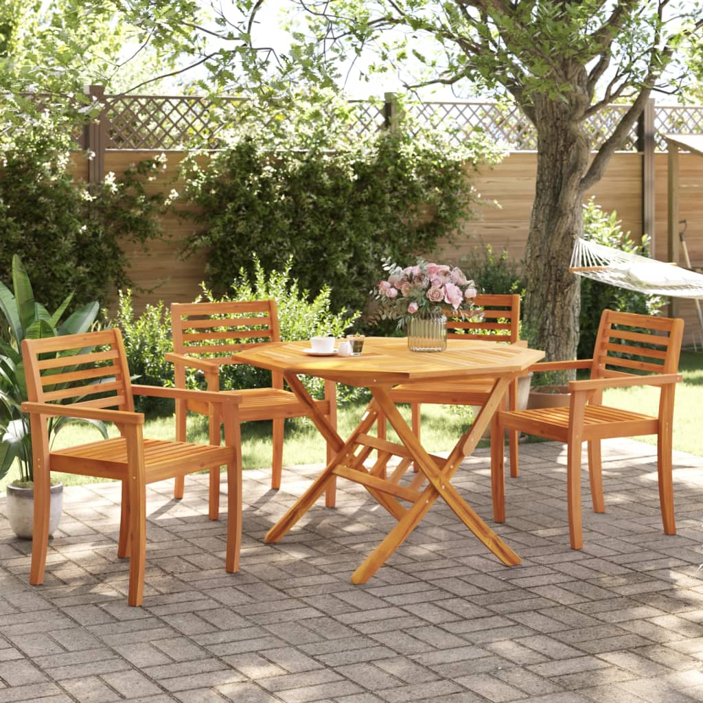 Sedie da Giardino 4 pz 59x55x85 cm Legno Massello di Acacia - homemem39