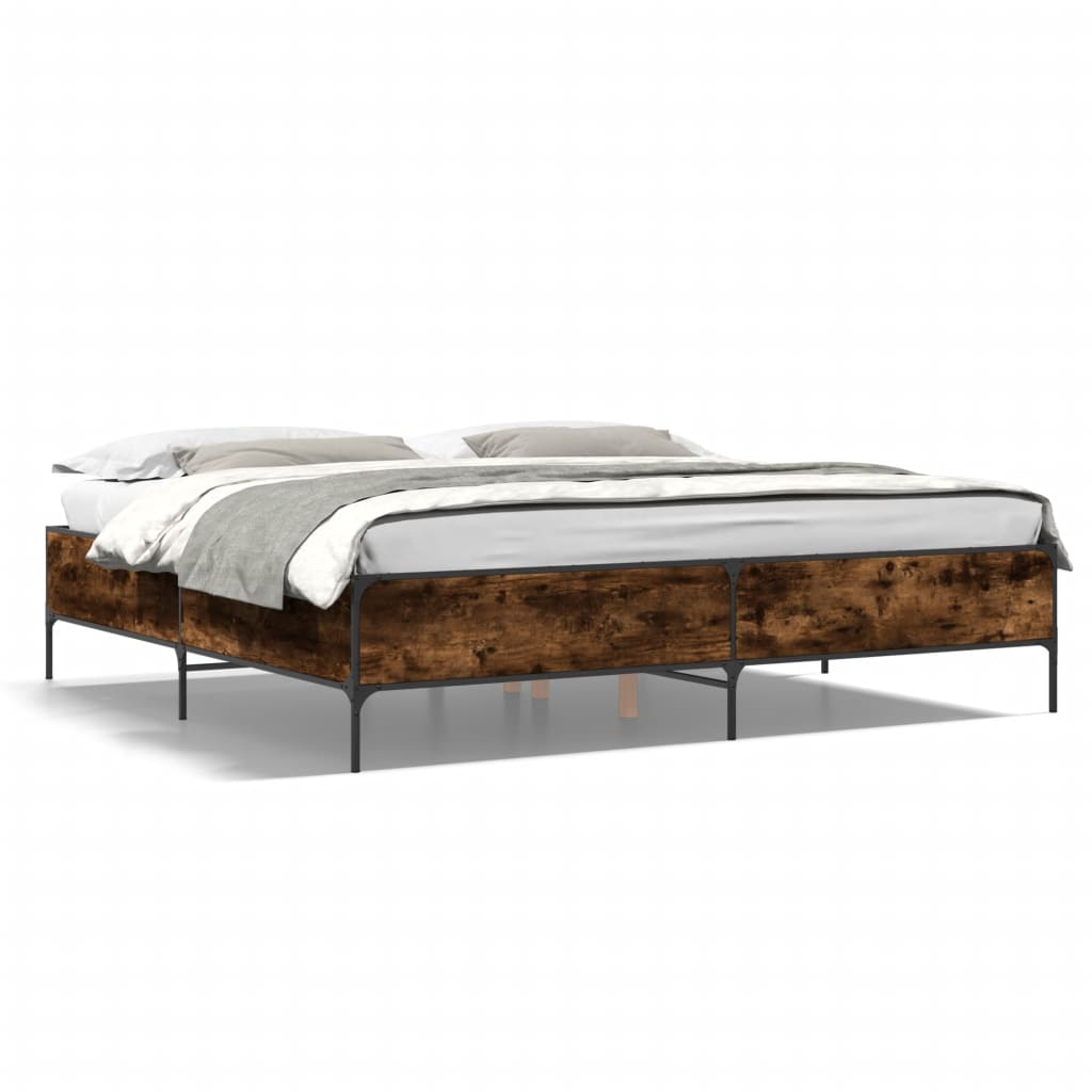 Giroletto Rovere Fumo 200x200 cm in Legno Multistrato e Metallo | homemem39
