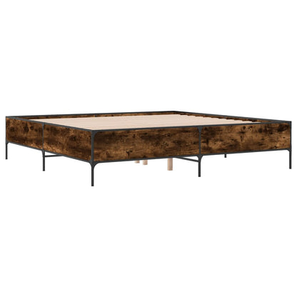 Giroletto Rovere Fumo 200x200 cm in Legno Multistrato e Metallo | homemem39
