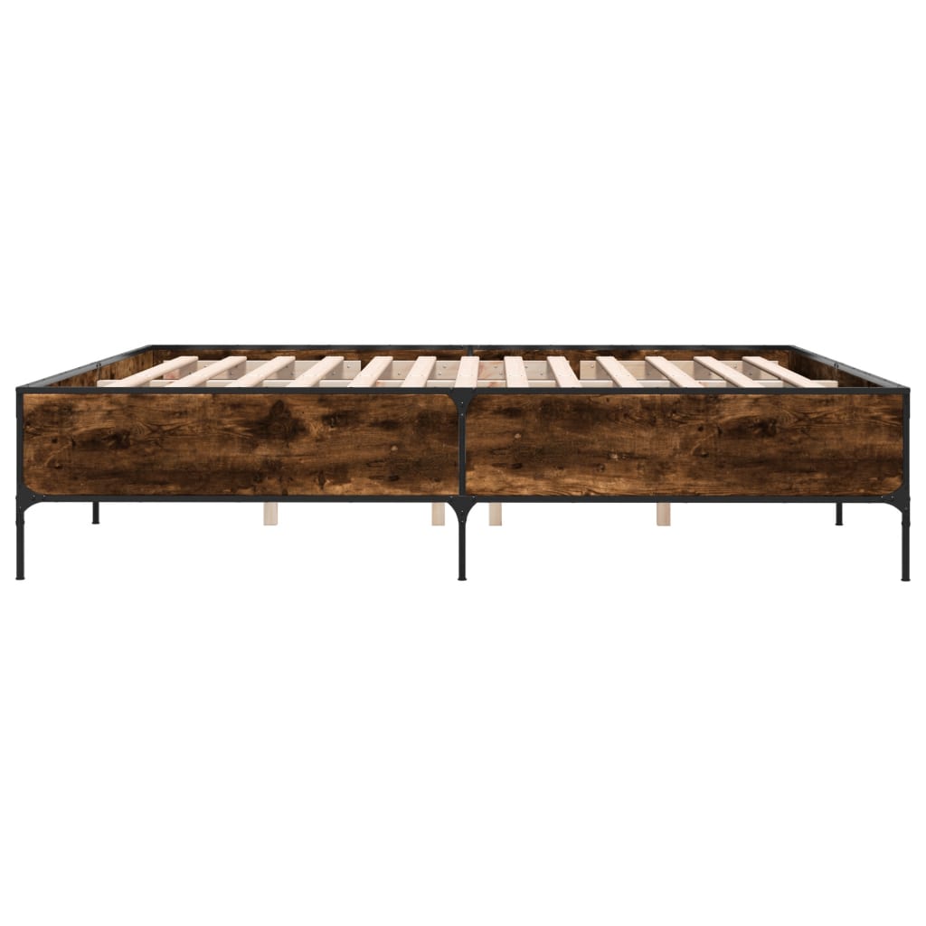 Giroletto Rovere Fumo 200x200 cm in Legno Multistrato e Metallo | homemem39
