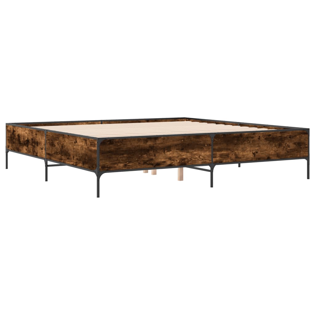 Giroletto Rovere Fumo 200x200 cm in Legno Multistrato e Metallo | homemem39