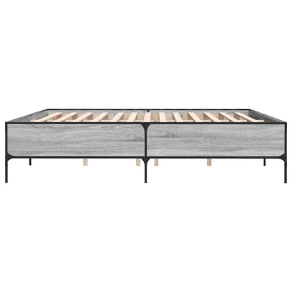 Giroletto Grigio Sonoma 200x200 cm in Legno Multistrato Metallo | homemem39