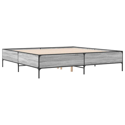 Giroletto Grigio Sonoma 200x200 cm in Legno Multistrato Metallo | homemem39