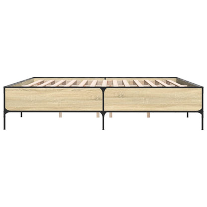 Giroletto Rovere Sonoma 180x200 cm in Legno Multistrato Metallo | homemem39