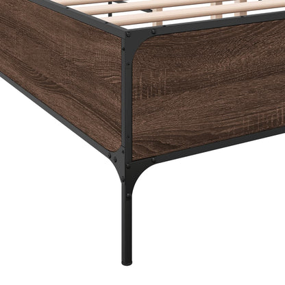Giroletto Rovere Marrone 160x200cm in Legno Multistrato Metallo | homemem39