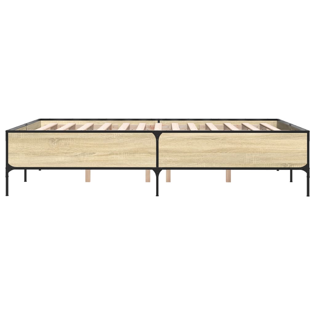 Giroletto Rovere Sonoma 150x200 cm in Legno Multistrato Metallo | homemem39